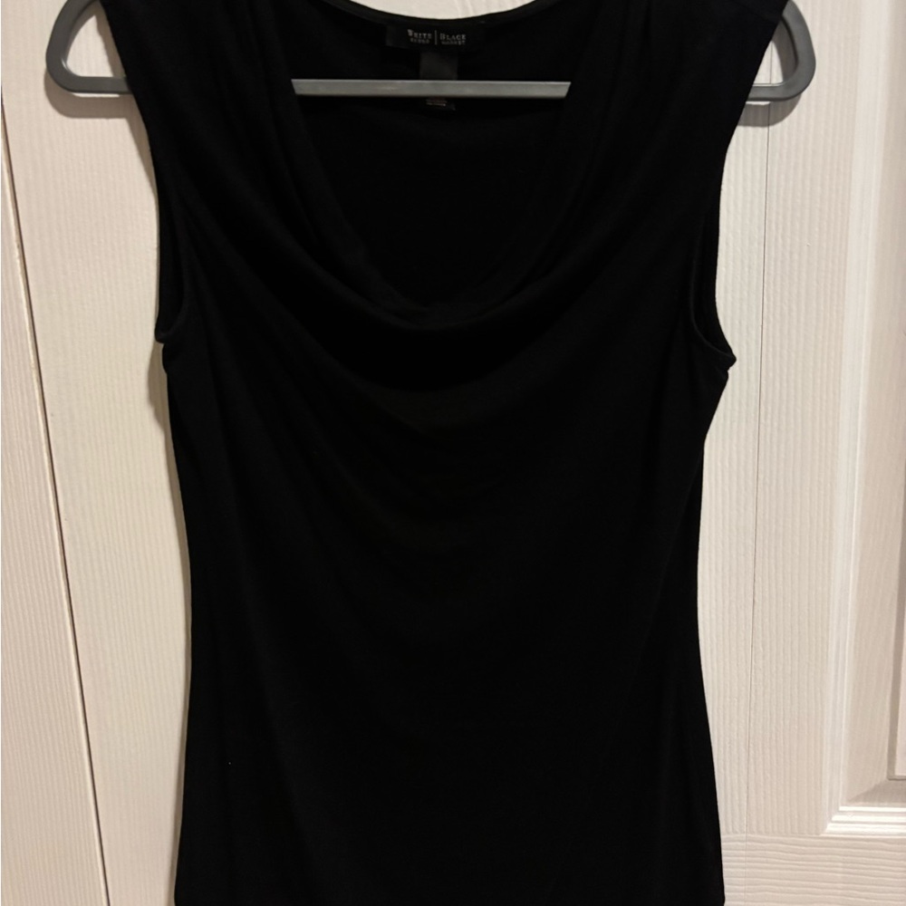 White House Black Market Black Fitted Sleeveless Tank Top